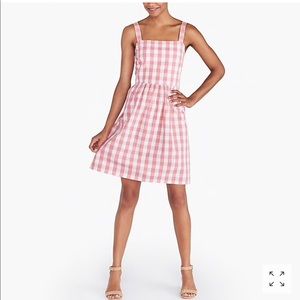 J Crew Pink Gingham Dress